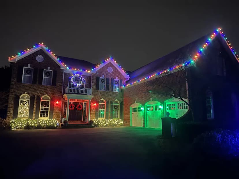 Christmas light installation in Vienna, Virginia by Light DMV — professional holiday lighting service