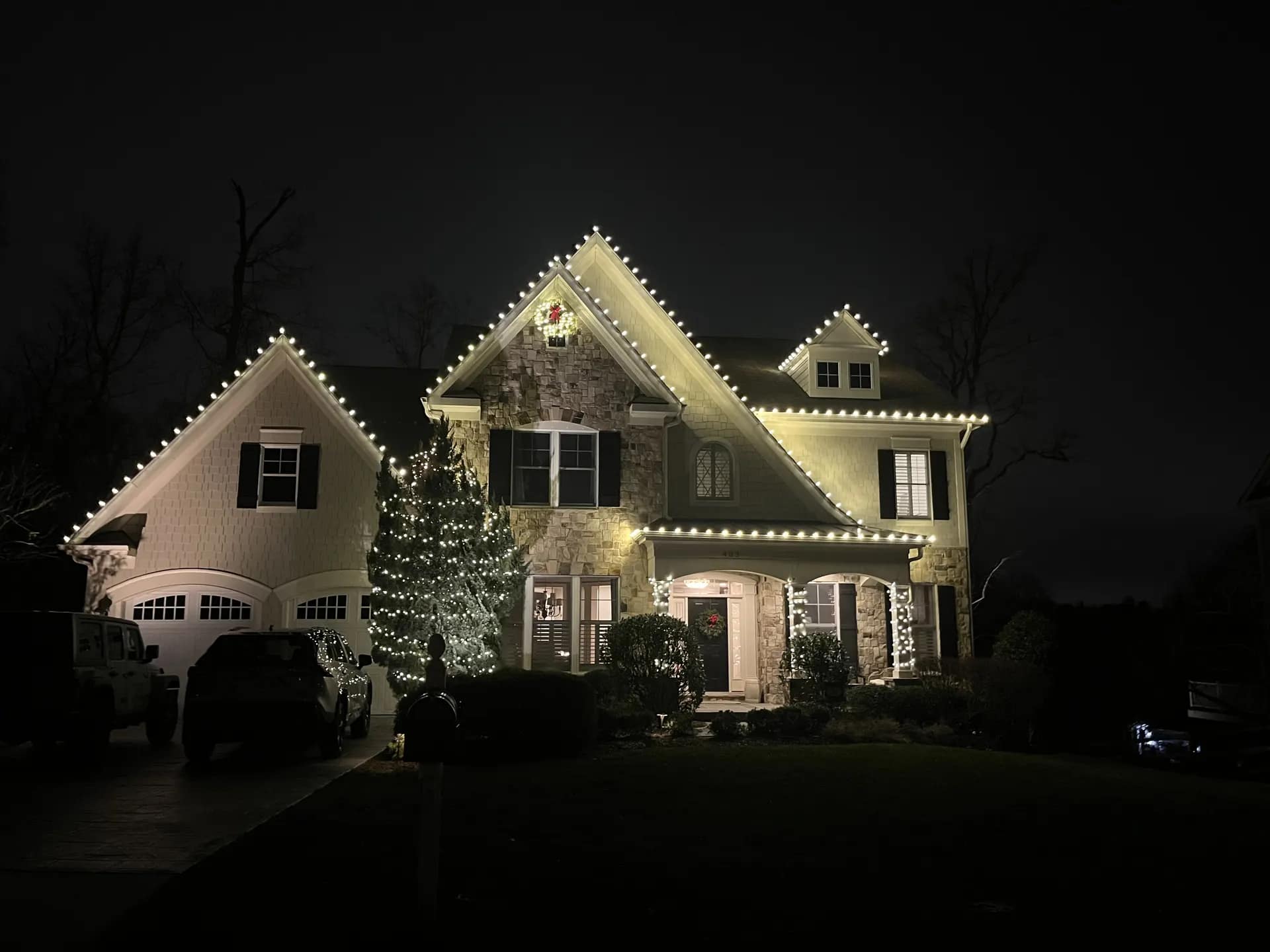 Christmas light installation in Vienna, Virginia by Light DMV — professional holiday lighting service