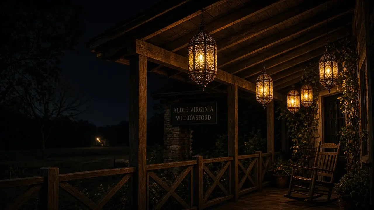 Diwali light installation in Aldie, VA by Light DMV — pergola lantern canopy