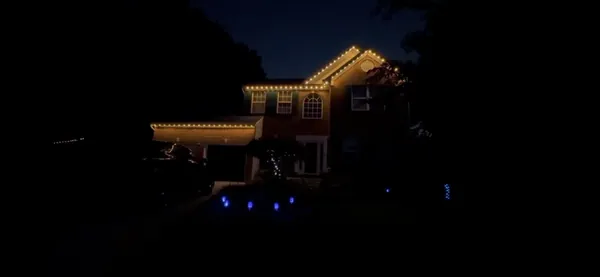 Permanent LED trim lighting installed on a home in the DMV by Light DMV