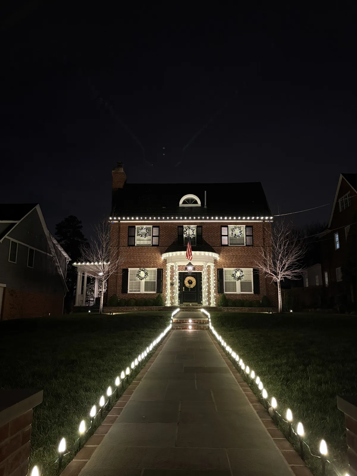 Christmas light installation in Chevy Chase, DC — LightDMV