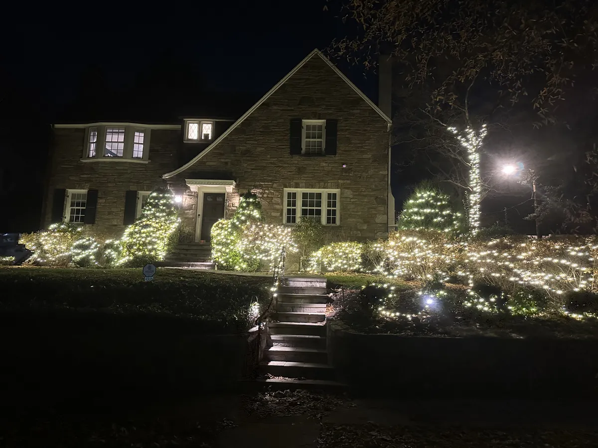Christmas light installation in Chevy Chase, MD — LightDMV