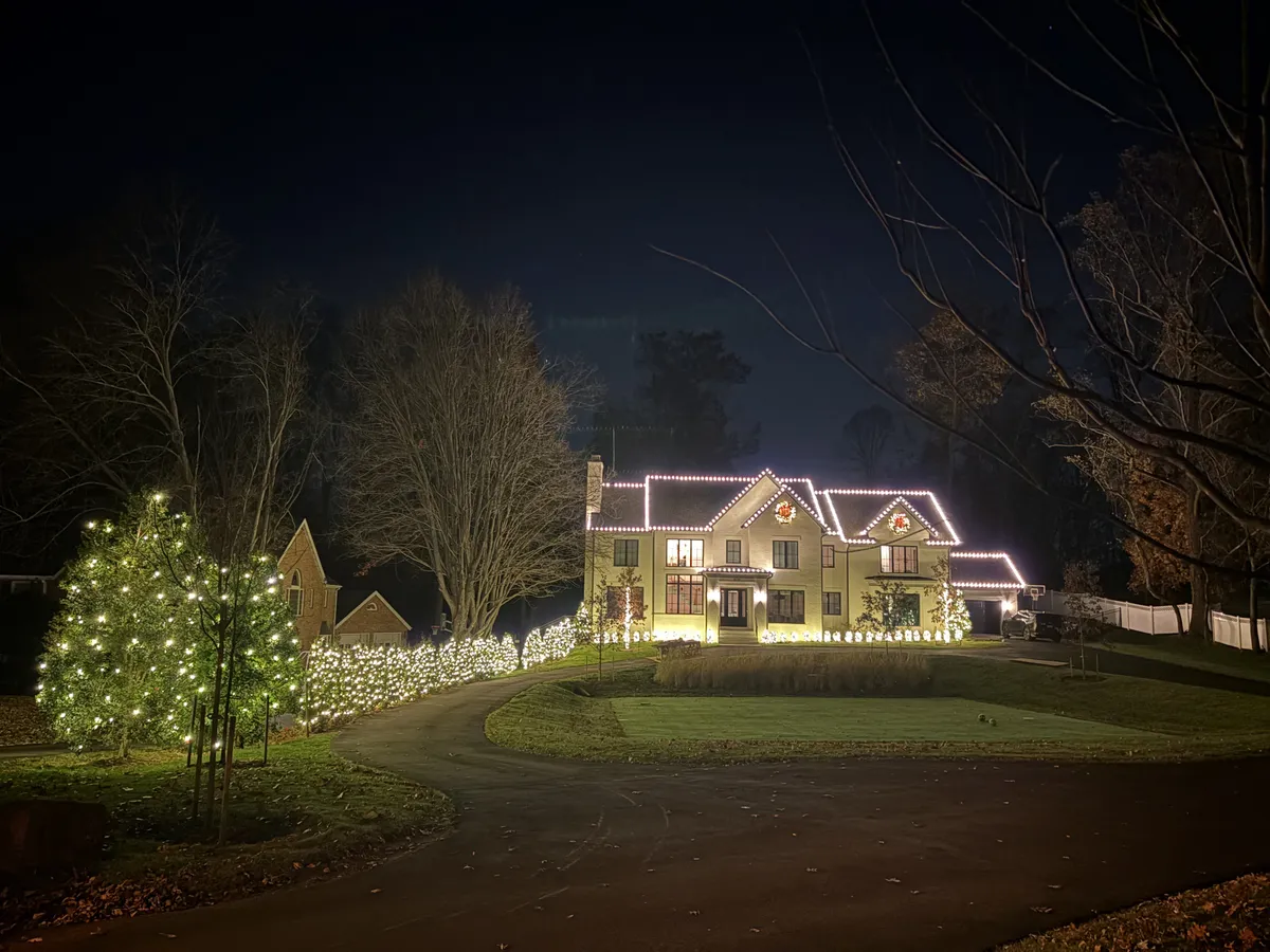 Christmas light installation in Kensington, MD — LightDMV