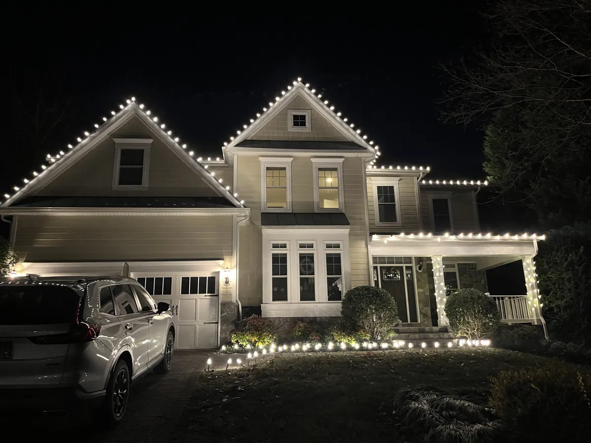 Christmas light installation in McLean, VA — LightDMV
