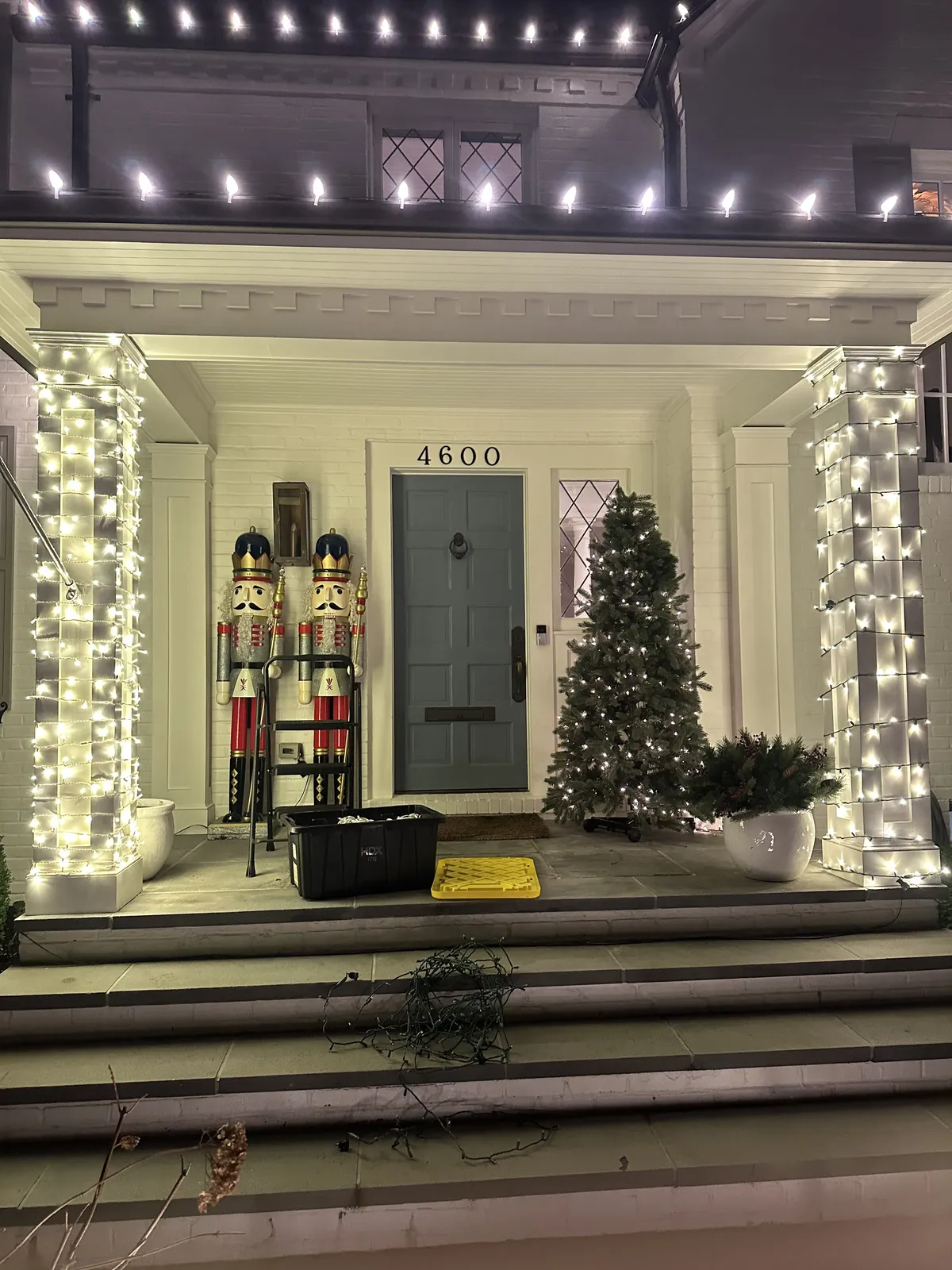 Christmas light installation in Palisades, DC — LightDMV