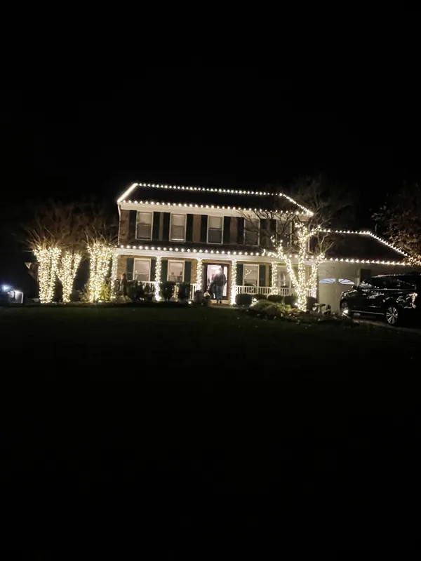 Christmas light installation in Palisades, DC — LightDMV