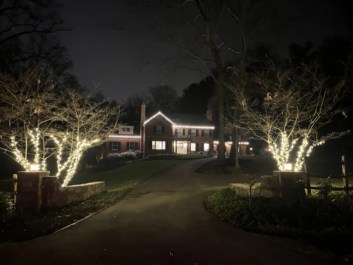 Christmas light installation in Potomac, MD — LightDMV