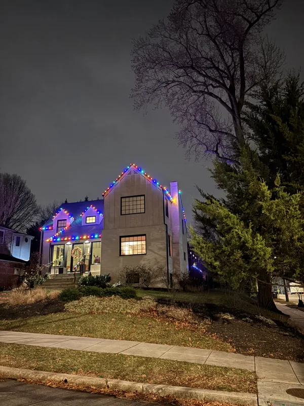 Christmas light installation in Spring Valley, DC — LightDMV