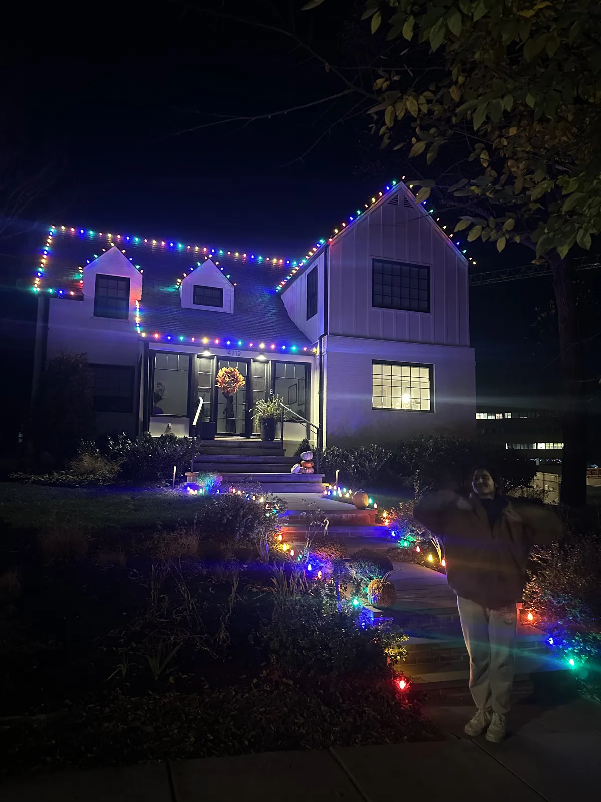 Christmas light installation in Tenleytown, DC — LightDMV