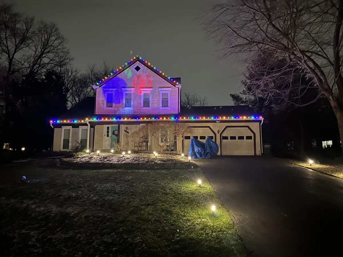 Christmas light installation in Vienna, VA — LightDMV