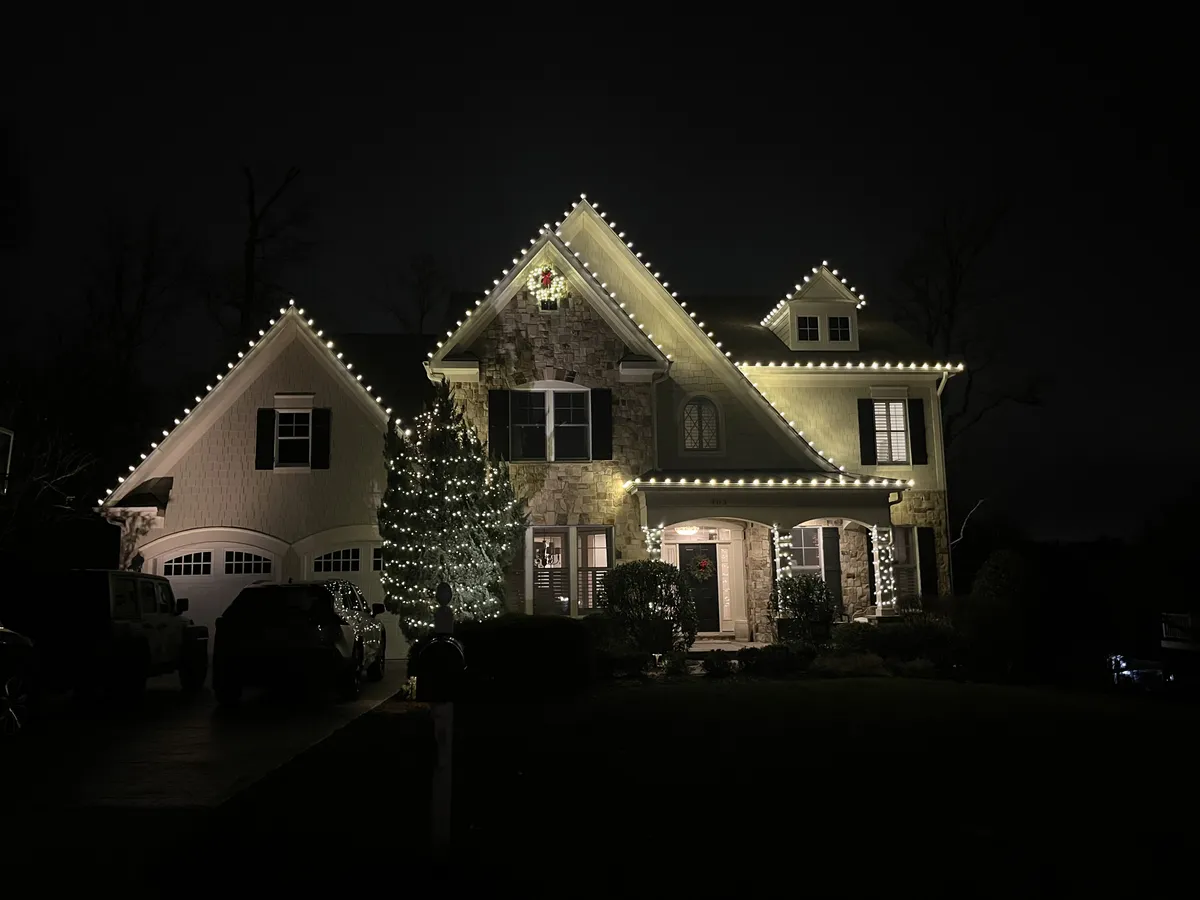 Christmas light installation in Vienna, VA — LightDMV