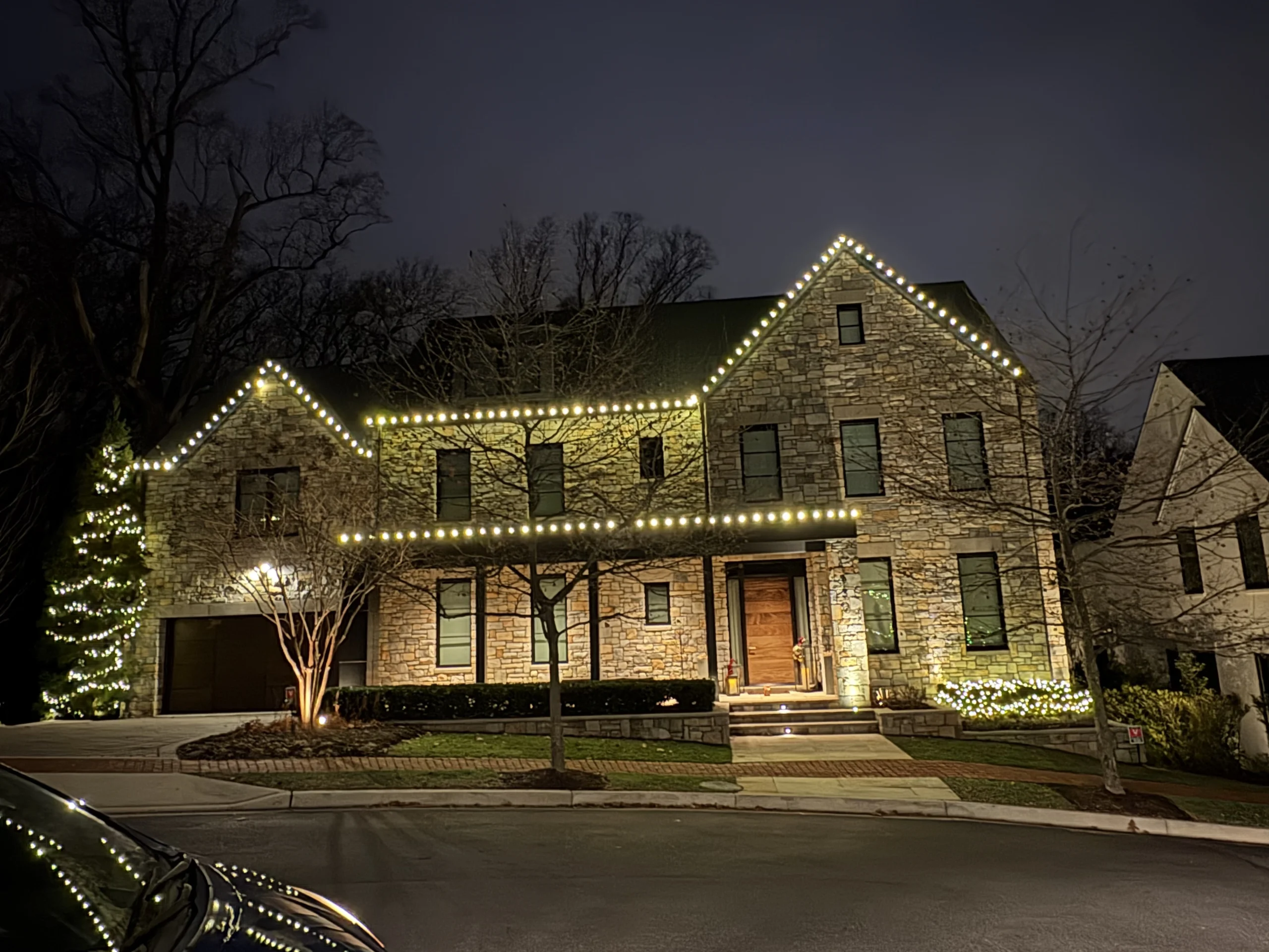 LightDMV Christmas light install in Spring Valley Washington DC